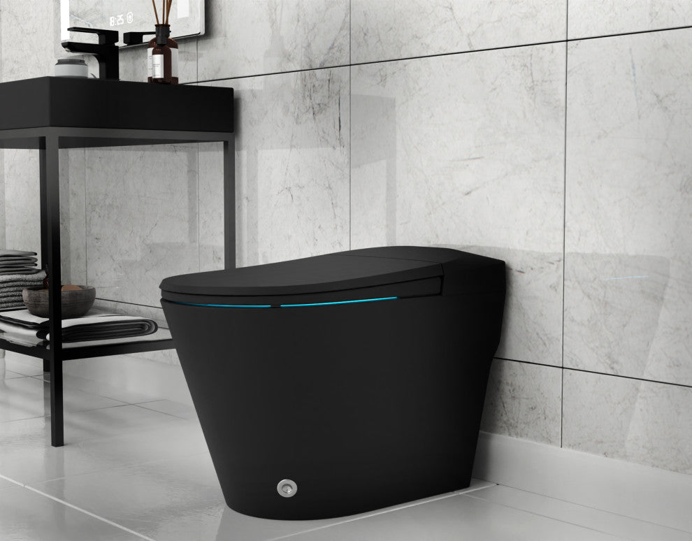ENVO Echo Wifi Elongated Smart Toilet Bidet, Matte Black