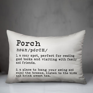 Porch Definition Outdoor Lumbar Pillow