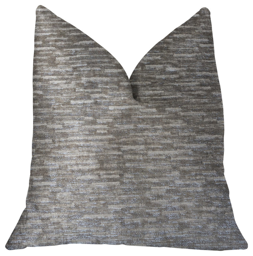 Montage Beige Luxury Throw Pillow, 20"x30" Queen