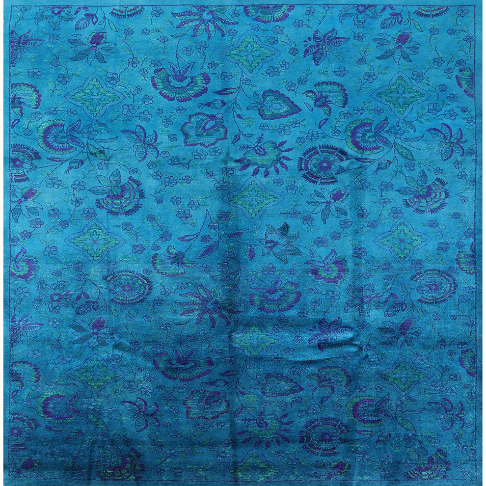 Ahgly Company Indoor Square Mid-Century Modern Area Rugs, 7' Square