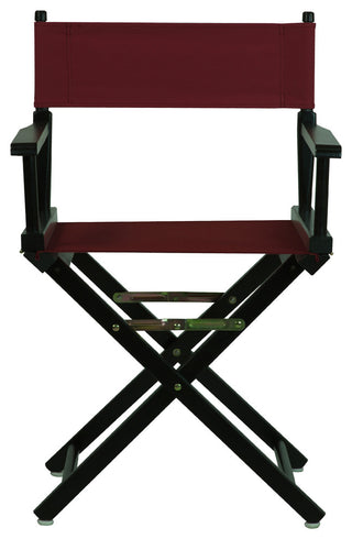 018" Director's Chair Black Frame-Burgundy Canvas