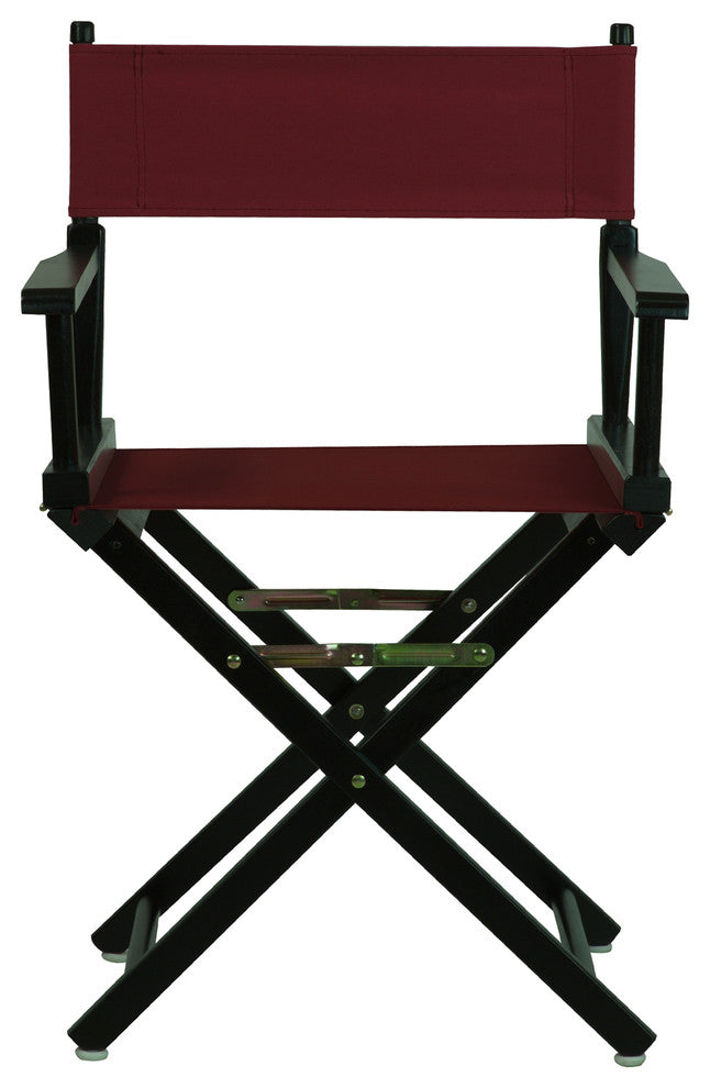 018" Director's Chair Black Frame-Burgundy Canvas