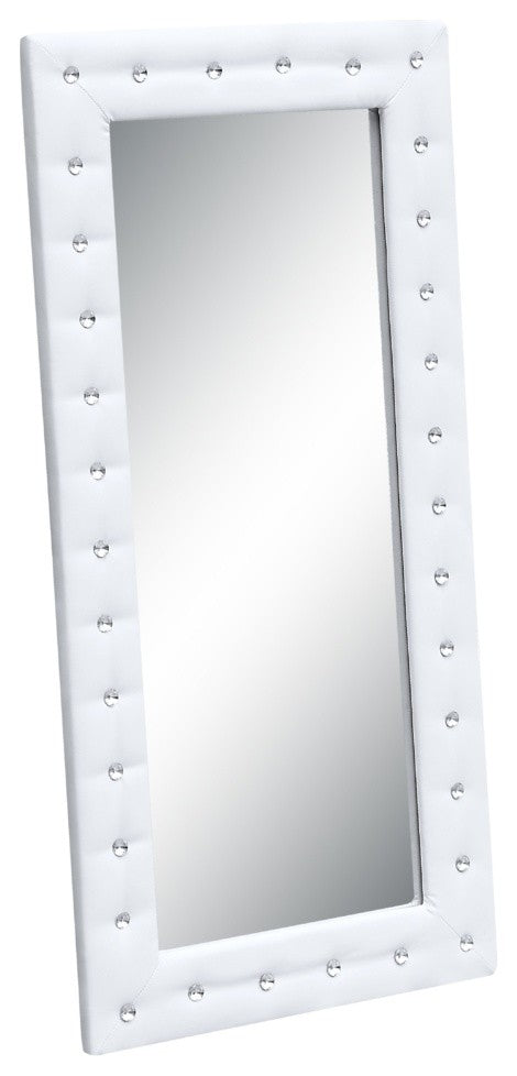 Modern Classics Tufted Mirror 36", White
