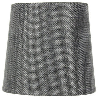 5"x6"x5" Parchment GoldLined Drum Lampshade, Granite Gray
