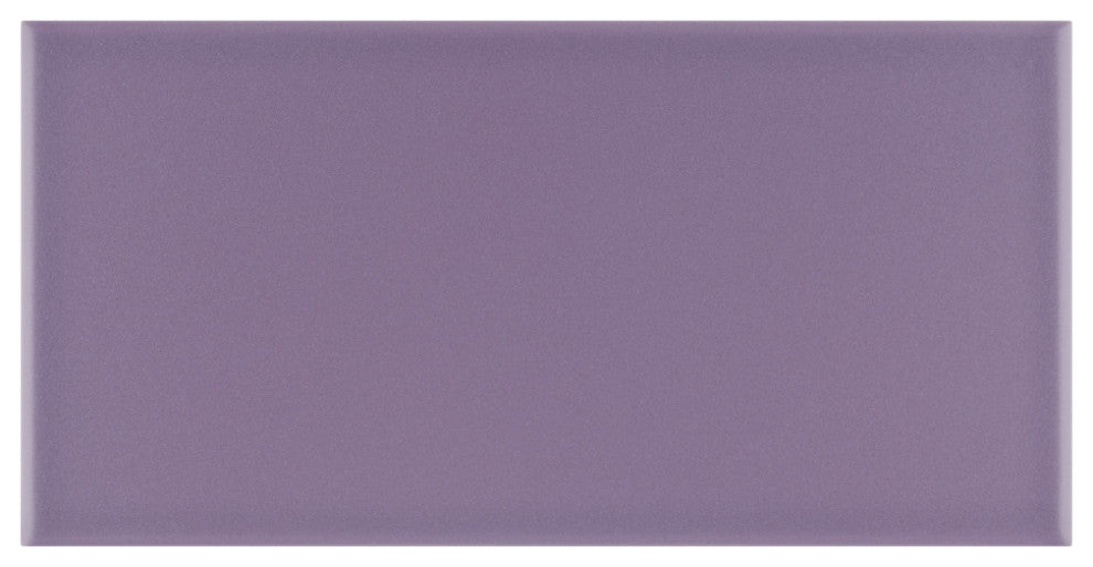 Projectos Matte Ceramic Floor and Wall Tile, Violet Purple