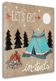 "Adventure Love Tent Taupe" By Mary Urban, Giclee Print on Gallery Wrap Canvas