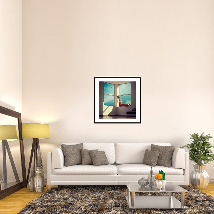 "Room With A View" Framed Digital Print by Ambra, 38"x38"