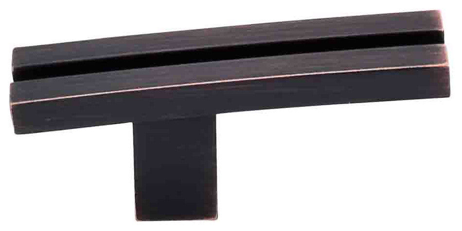 Inset Rail Knob - Tuscan Bronze (TKTK82TB)