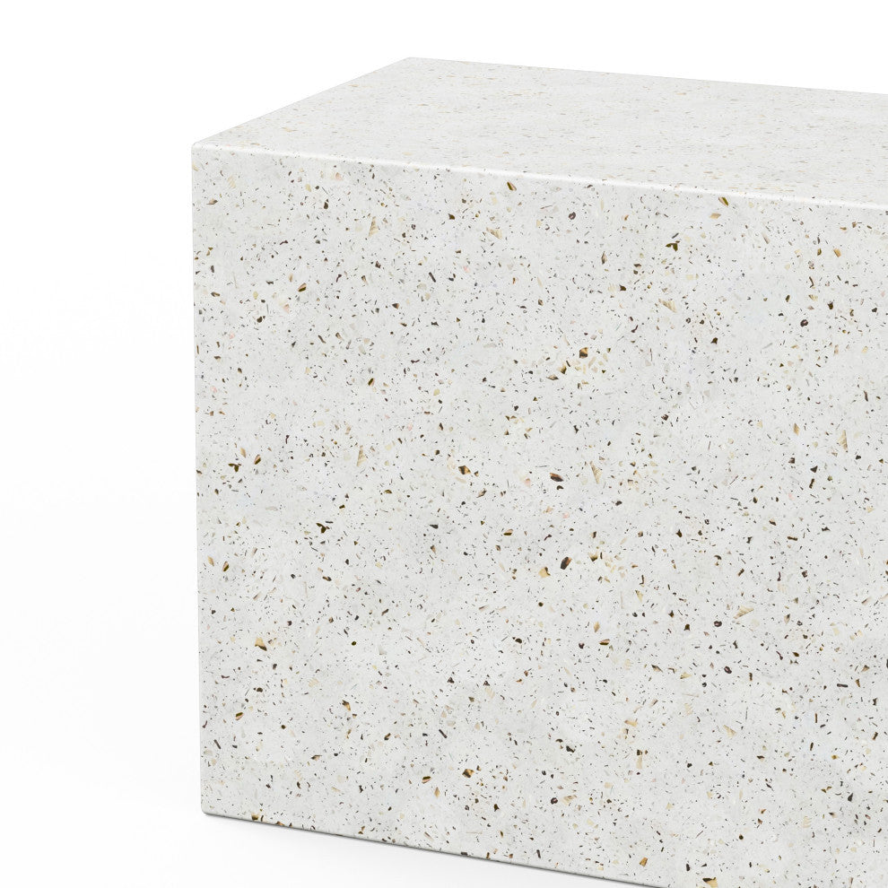 Mixx, Una Bench, 59.75", Ivory Terrazzo