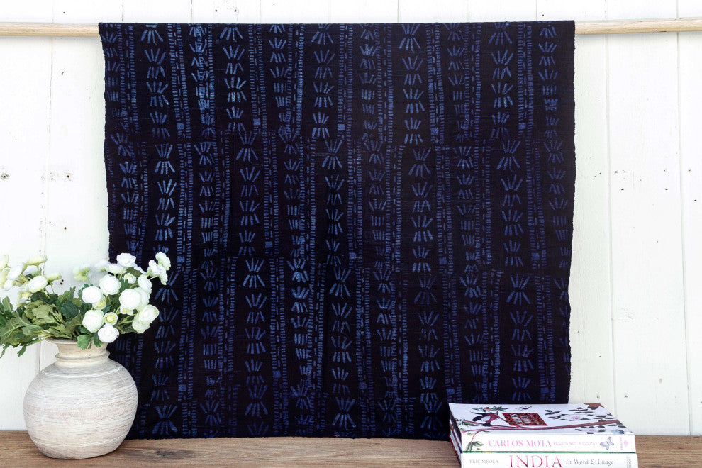 Midnight Indigo African Mud Cloth