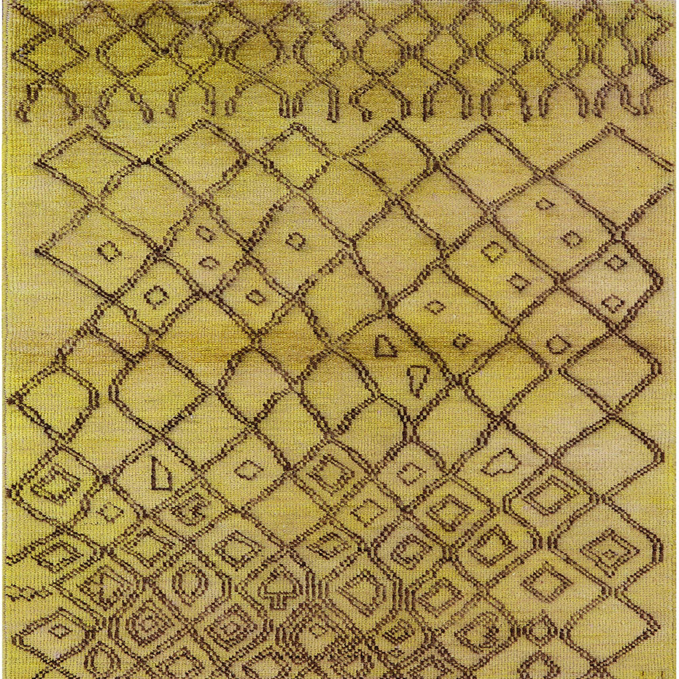 Ahgly Company Indoor Square Mid-Century Modern Area Rugs, 4' Square
