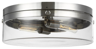 Garrett Large Flush Mount, Polished Nickel