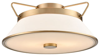 Layla - Semi-Flush Mount - Brushed Brass
