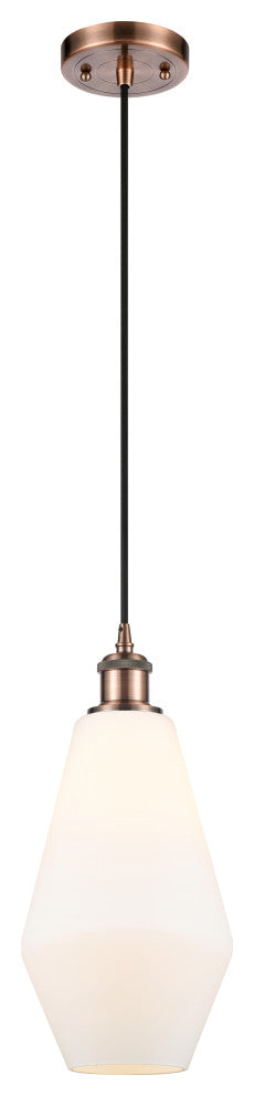 Innovations 516-1P-AC-G651-7 1-Light Mini Pendant Antique Copper