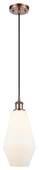 Innovations 516-1P-AC-G651-7 1-Light Mini Pendant Antique Copper