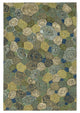 Visions III Giant Swirls Indoor/Outdoor Rug, Marina, 2'x3'
