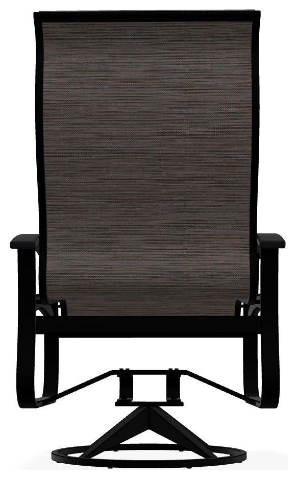 Belle Isle Sling Outdoor Swivel Rocker, James/Black