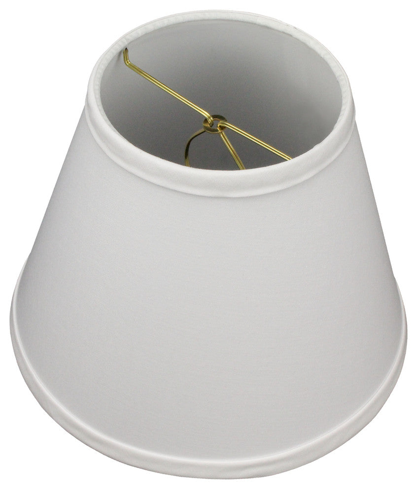 Fenchel Shades, 5"x9"x7" Bulb Clip Attachment Empire Lamp Shade, Linen