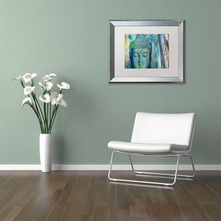 Cora Niele 'Buddha with Bamboo' Matted Framed Art