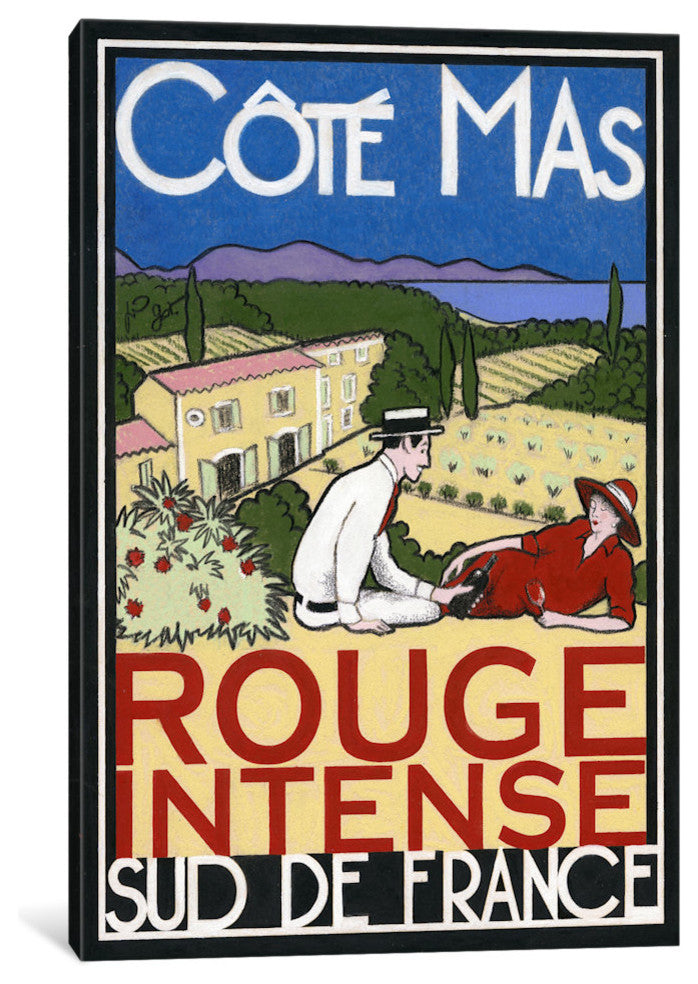 "Rouge Intense" by Jean-Pierre Got, Canvas Print, 18"x12"