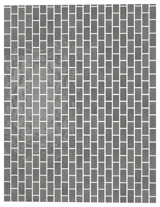 CastelloUSA Anacleto Ceramic Pressed 1"x2" Mosaic Tile, Dark Gray