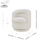 Rachel Fabric Swivel Accent Arm Chair