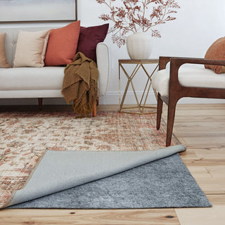 Gatto Felt Solid Area Rug Pad, Gray, 2' X 6'11''