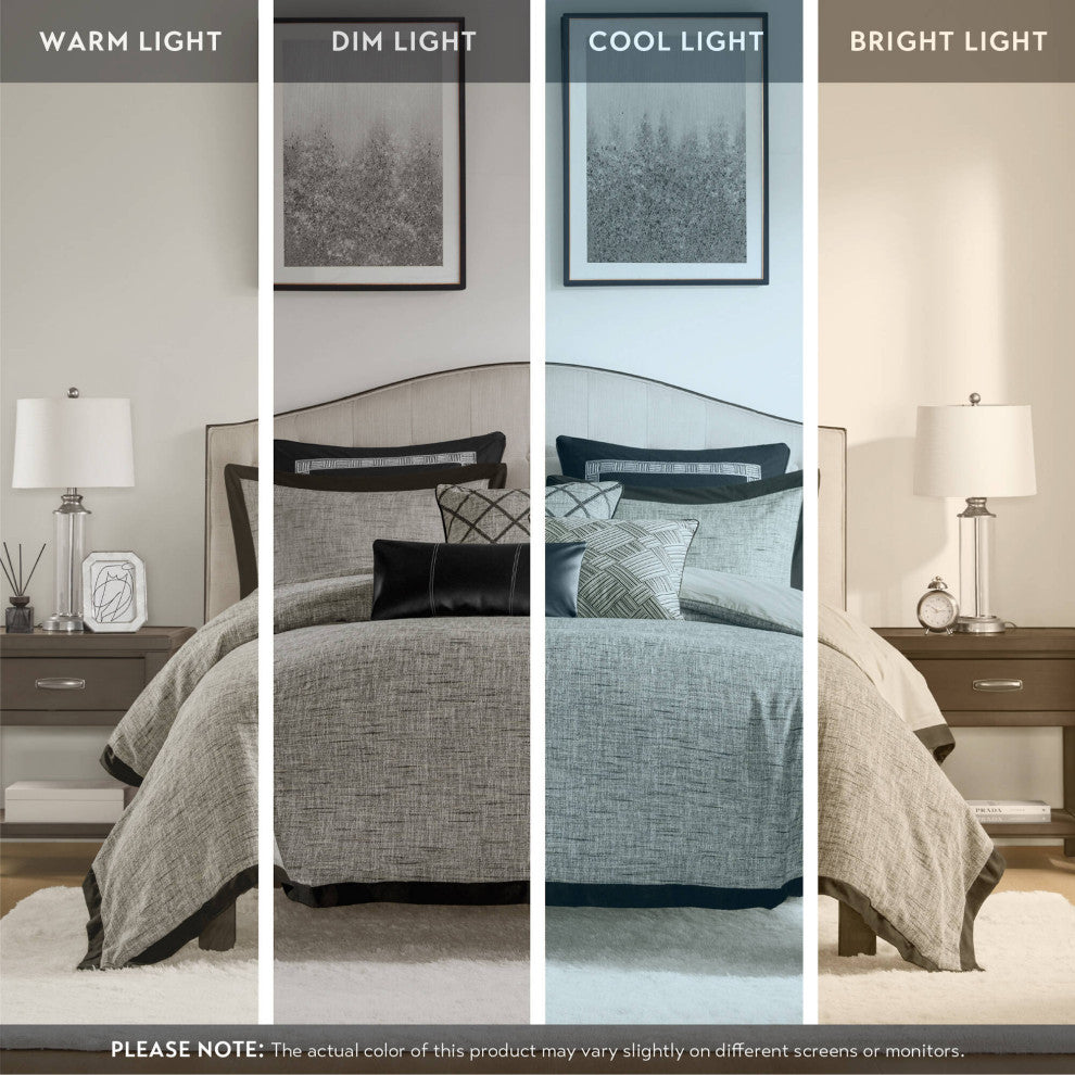 Madison Park Signature Reed Comforter Set, Gray