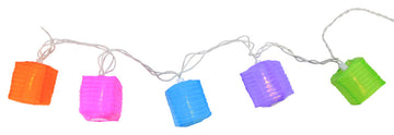 10 Multi-Color Rectangle Chinese Lantern Patio/Garden Novelty Christmas Lights