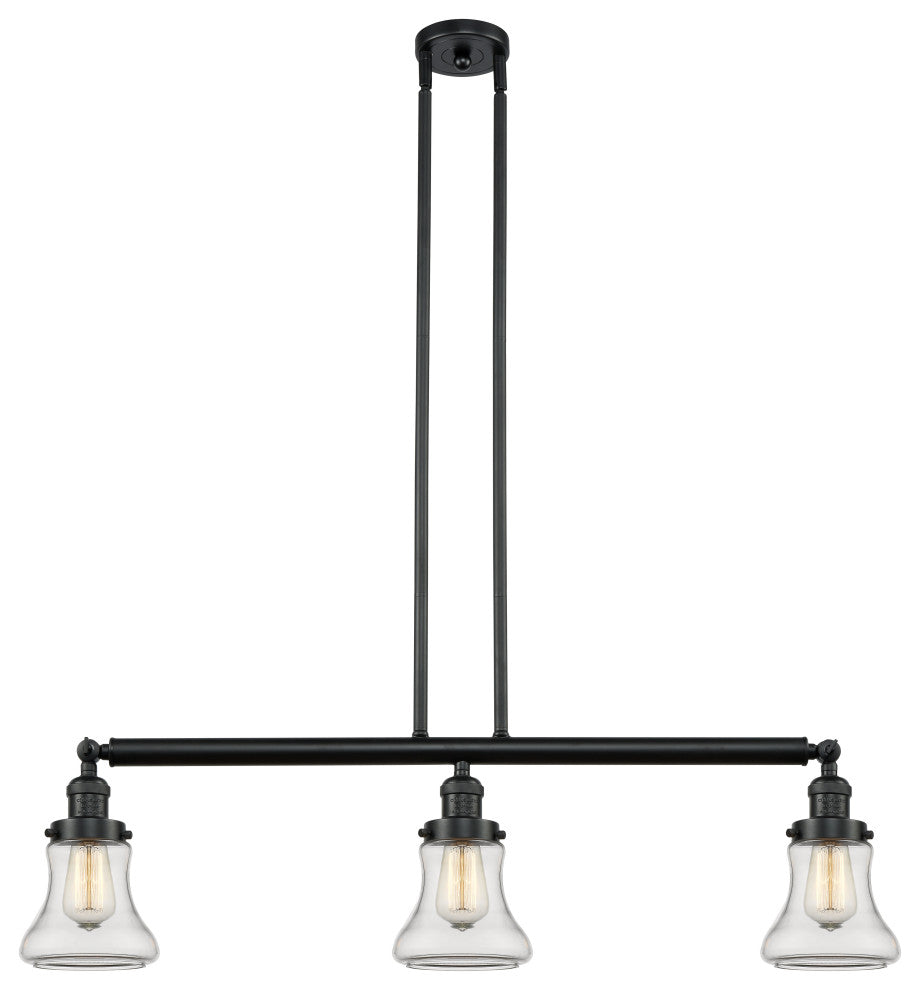 Innovations Lighting 213-Bk-S-G192-Led 3 Light Dimmable Led Island Light