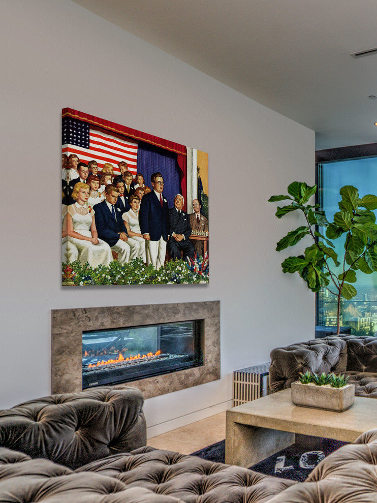 "High School Commencement Address" Print on Canvas by Amos Sewell