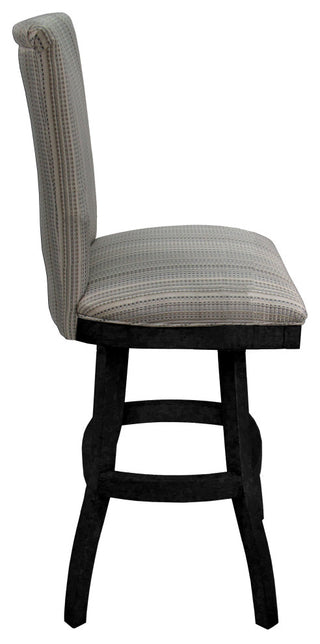 Swivel Wood Stool, 700 Armless, Natural and Black, 34"