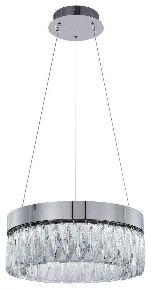 Bethel International FT95C16CH 1-Light LED Chandelier, Chrome