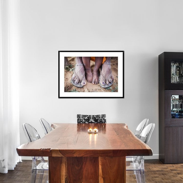 "Mother And Child" Framed Digital Print by Piyush Goswami, 44x32"