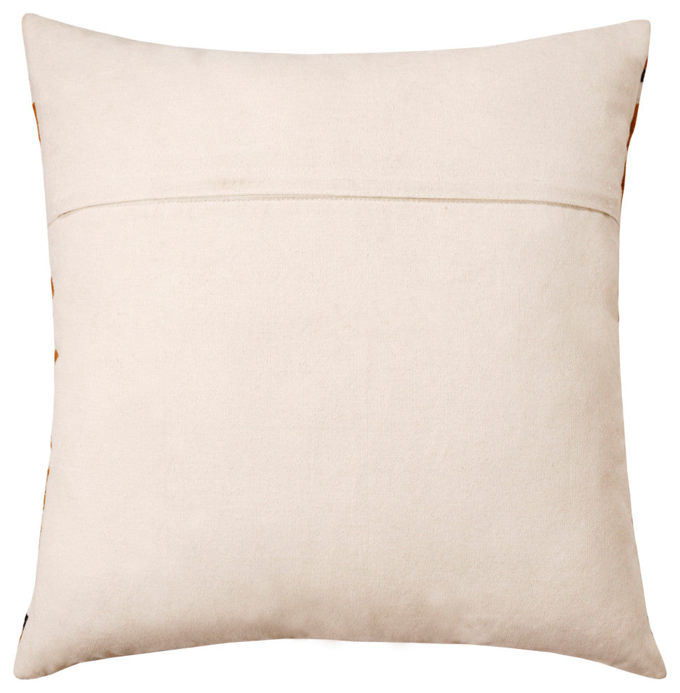 Southwestern Woven Bordered Stripe Throw Pillow, 20" x 20"
