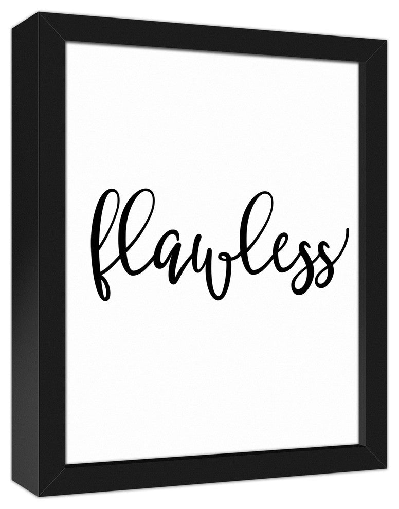 Flawless 11x14 Black Framed Canvas