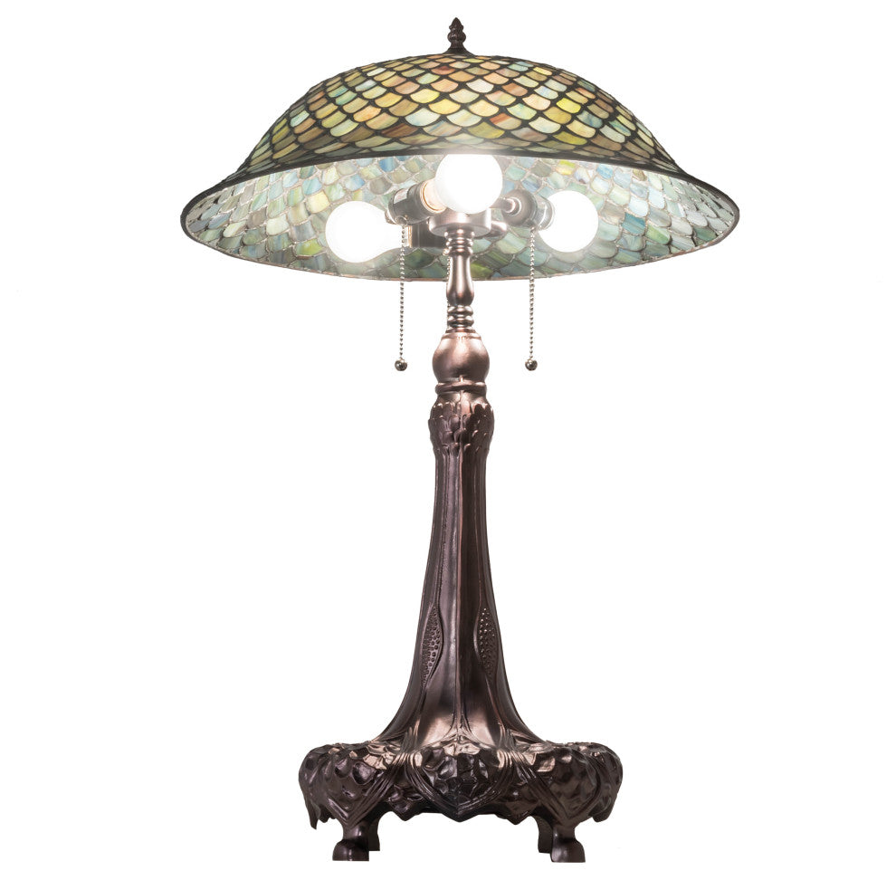 31 High Tiffany Fishscale Table Lamp