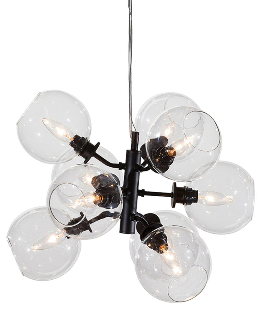 Atom 9 Pendant Lamp, Clear