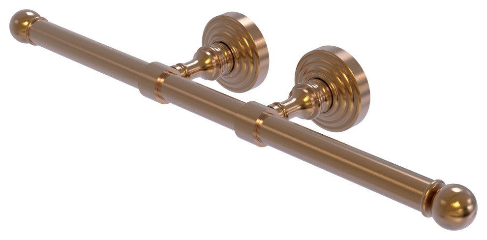 Waverly Place Double Roll Toilet Tissue Holder, Brushed Bronze
