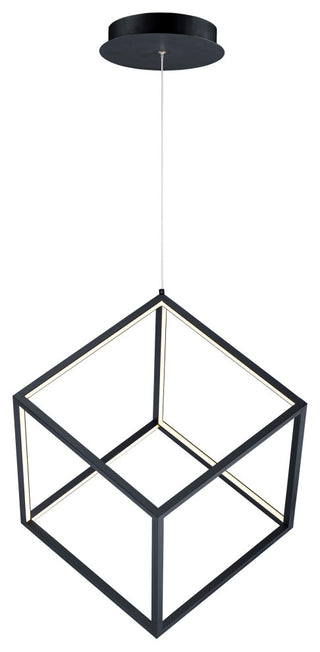 ET2 E30582 4 Square 21"W LED Chandelier - Black