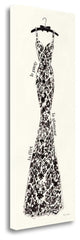 "Couture Noir Original II" By Emily Adams, Giclee Print on Gallery Wrap Canvas