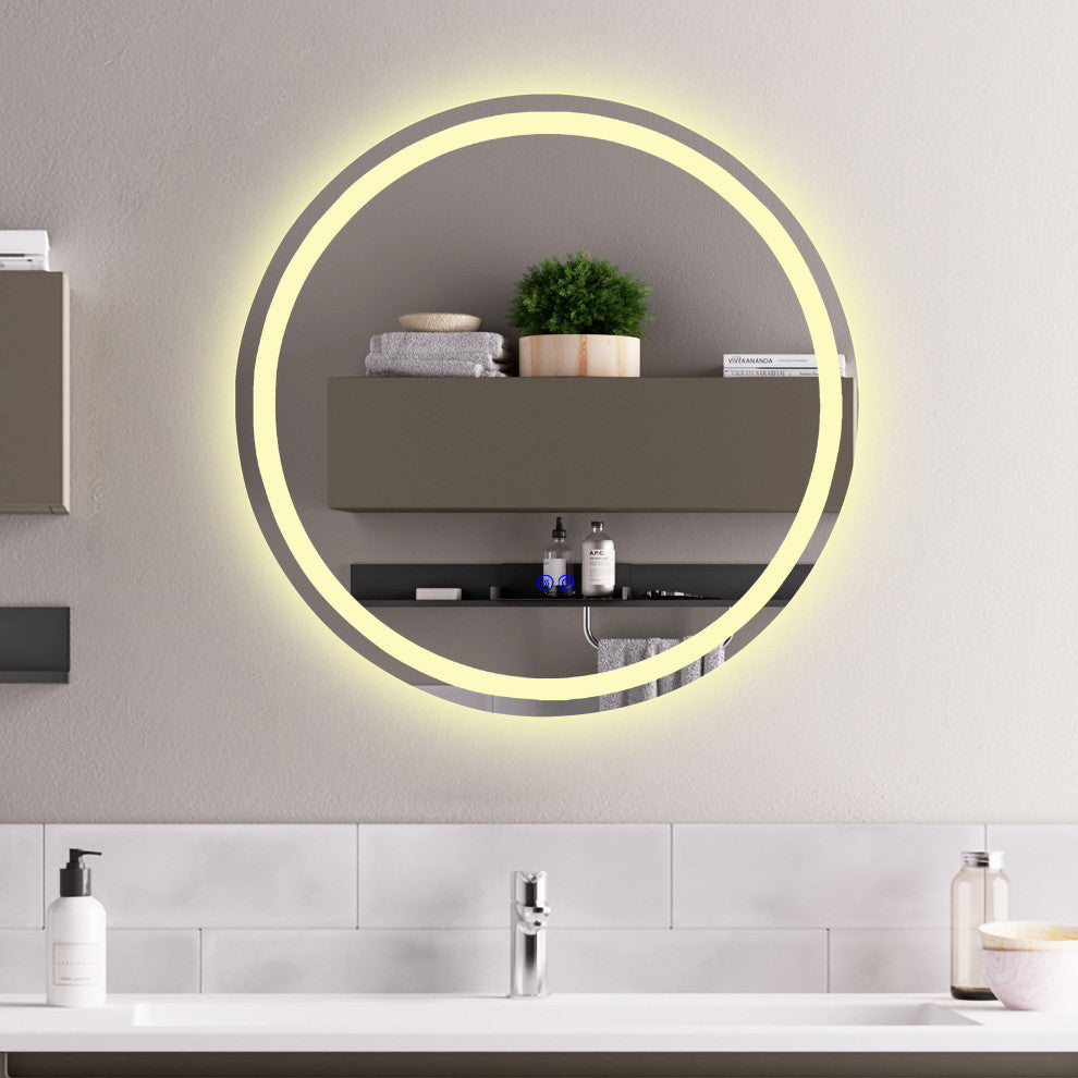 CHLOE Lighting LUMINOSITY Round TouchScreen LED Mirror