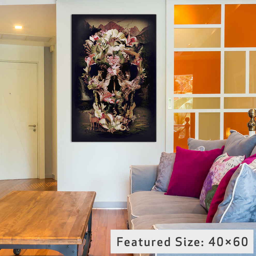 "Jungle Skull" by Ali Gulec, 40x26x1.5"