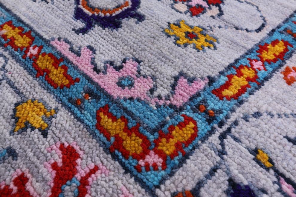 6' 0" X 8' 11" Turkish Oushak Handmade Wool Rug - Q13398