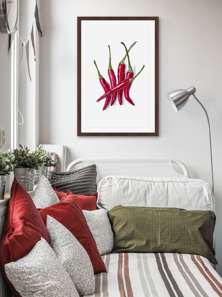 "Keeping It Spicy" Framed Painting Print, 24"x36"