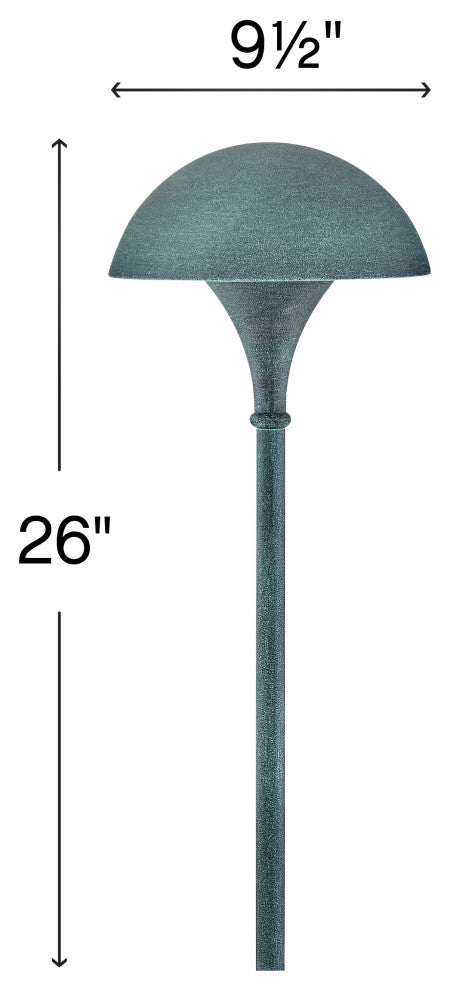 Hinkley Mushroom 120V Path Light, Verde