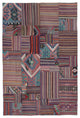 Rug N Carpet - Handmade Oriental 6' 7'' x 9' 11'' Tribal Patchwork Kilim Rug