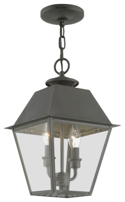 Wentworth 2 Light Charcoal Outdoor Medium Pendant Lantern