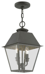 Wentworth 2 Light Charcoal Outdoor Medium Pendant Lantern