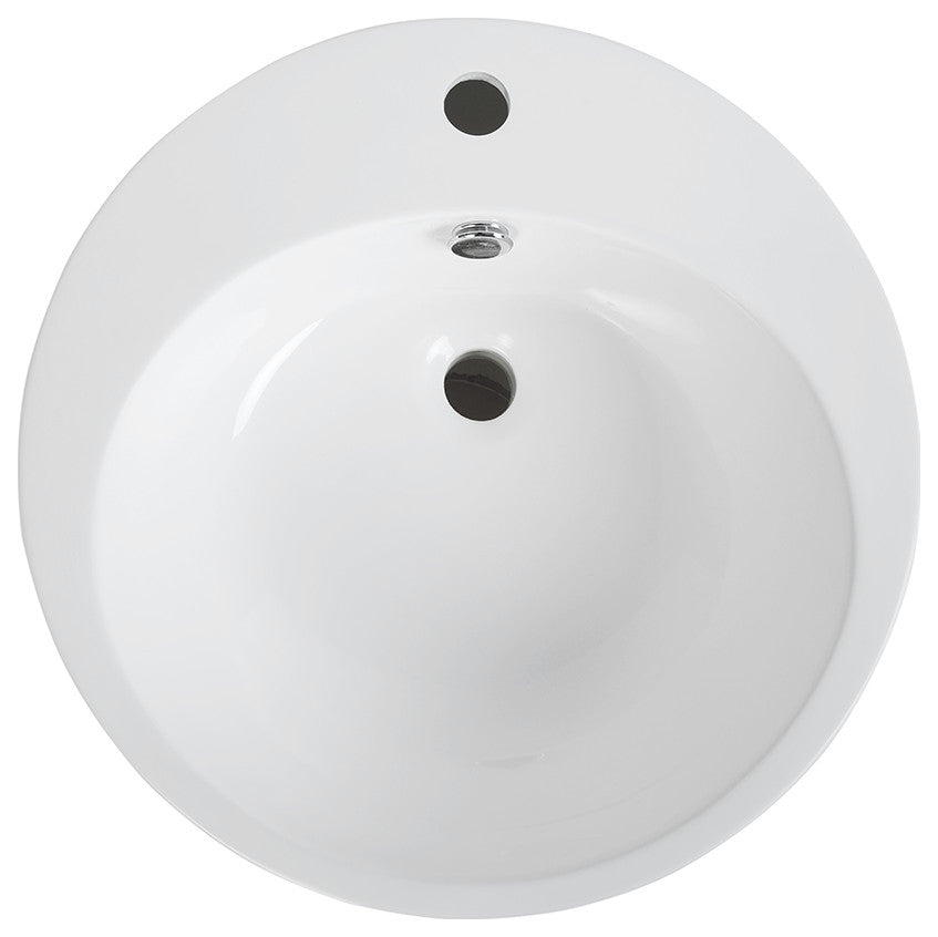 19" Streamline K-1205-19 Solid Surface Resin Freestanding Basin